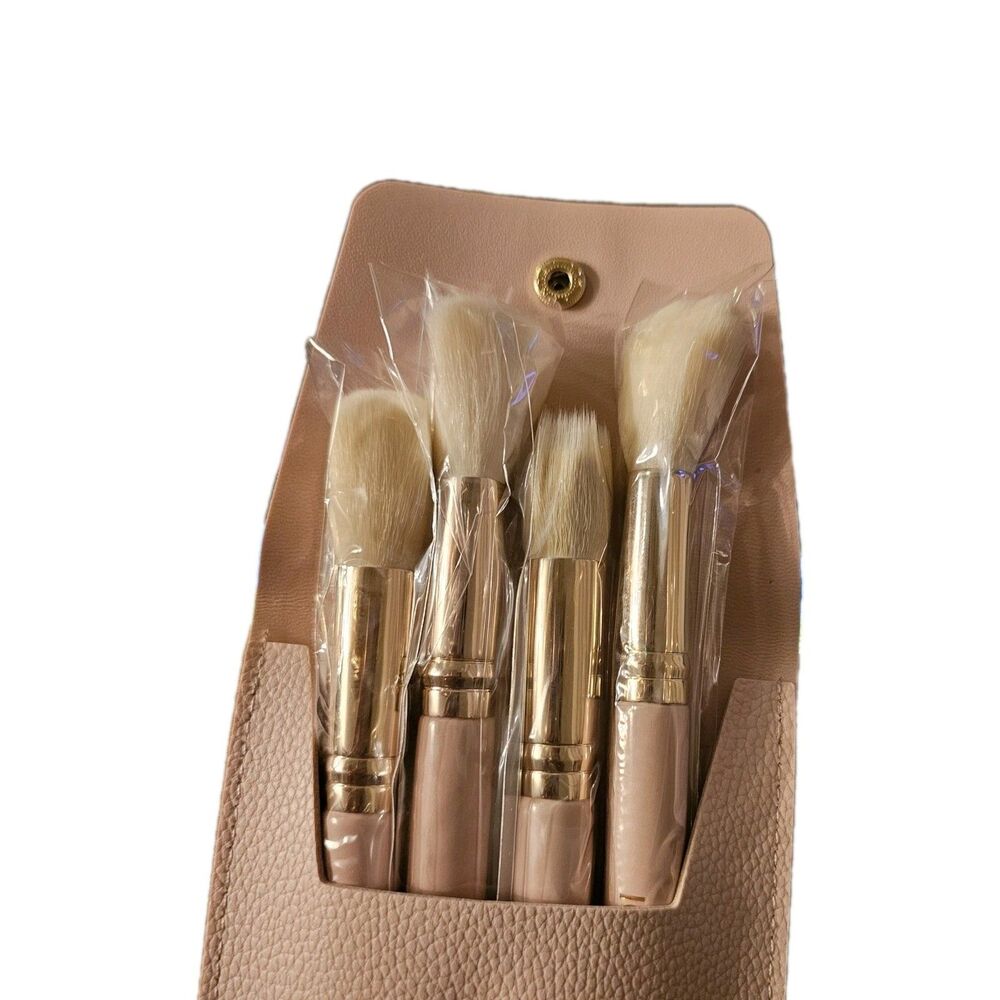Iconic London Luxury Makeup Brushes, Set Of 3 Blend, Buff & Polish